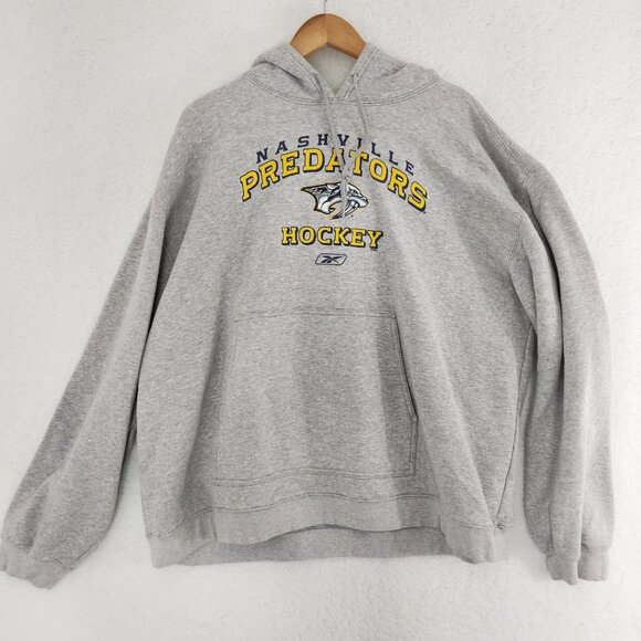 Nashville Predators Hockey Hoodie Sweatshirt Gray Adults XL - Picture 1 of 5